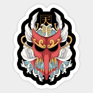 akai tengu mask Sticker